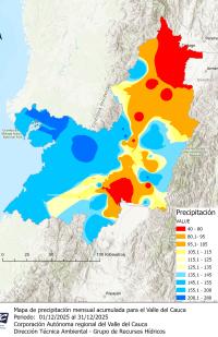 Informe mensual Hidroclimatologico de diciembre 2025