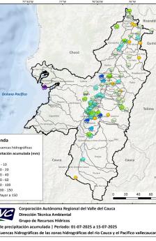 Informe Hidroclimatológico primera quincena de Julio - 2025