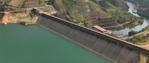Embalse de Salvajina, mayo 01 de 2025